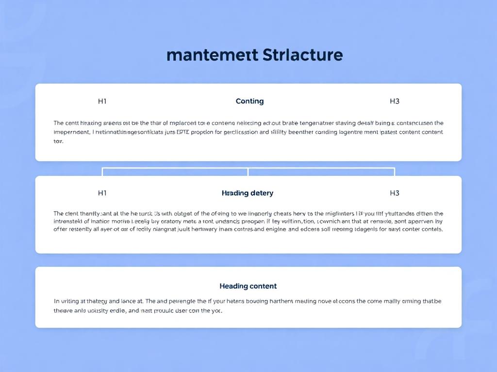 Content structure and keyword hierarchy diagram
