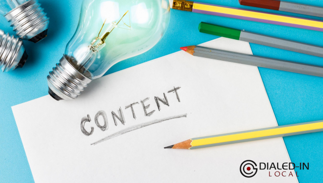 Dialed-In Web creative content strategy illustration